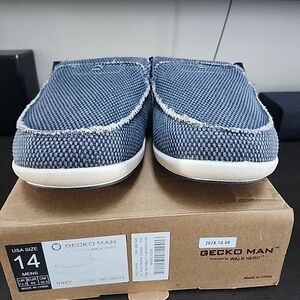 Gecko Men Walk Hero Arch Support slip on loafers mens size 14
